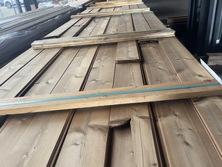 Ca. 29x Thermo Vuren veer en groef, 19x130mm, lengte 510cm